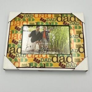 Sonoma Life Style Dad Photo Picture Frame 4x6 Father's Day‎ Gift Present